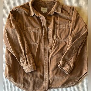 AE Oversized Corduroy Button-Up Shirt